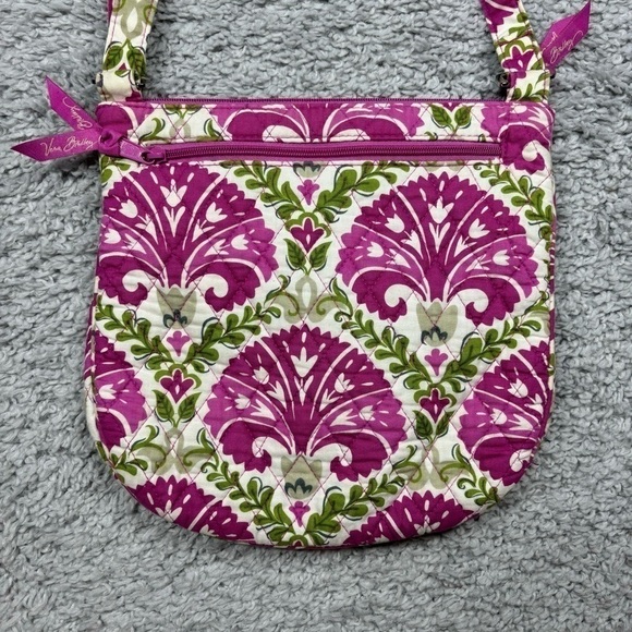 Vera Bradley Bag Julep Tulip Saddle Hipster Pink Crossbody Purse Travel Vacation - Picture 3 of 7